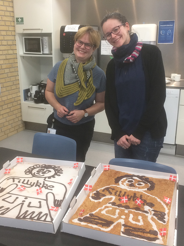 We celebrated the opening of the new lab space with a typical danish cake “Kagemand“